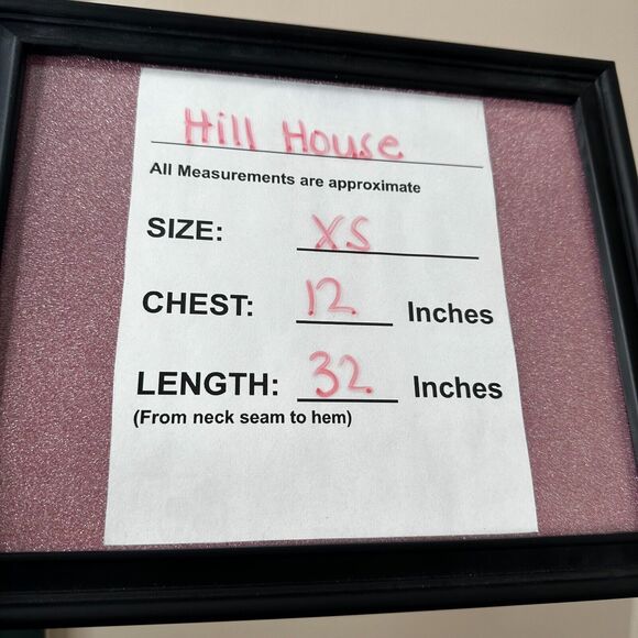 Hill House Size XS The Athena Nap Dress in Light Blue Metallic Glitter Check - Picture 11 of 12